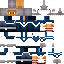 Blue skin: raw texture render