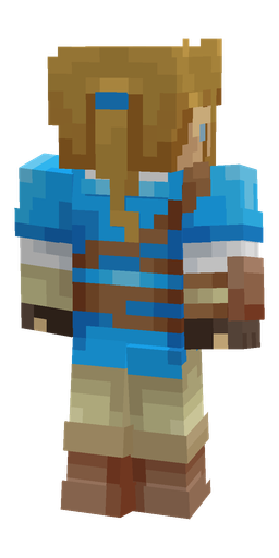 Blue skin: body, back render