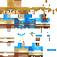 Blue skin: raw texture render
