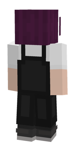 Black skin: body, back render