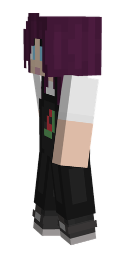 Black skin: body, left side render
