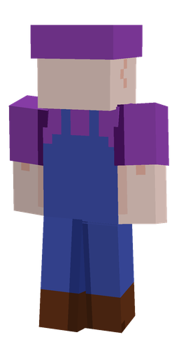 Blue skin: body, back render
