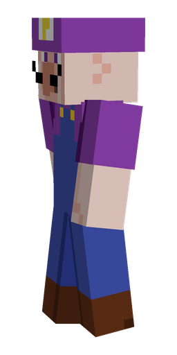 Blue skin: body, left side render