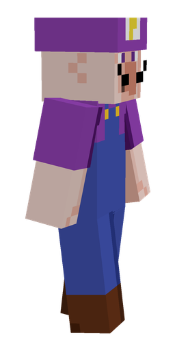 Blue skin: body, right side render