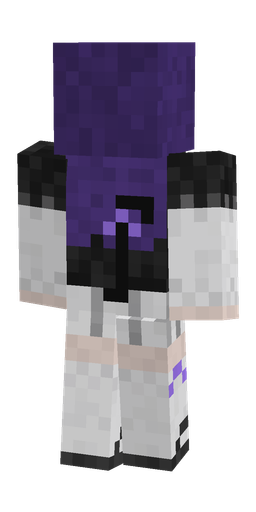 Black skin: body, back render