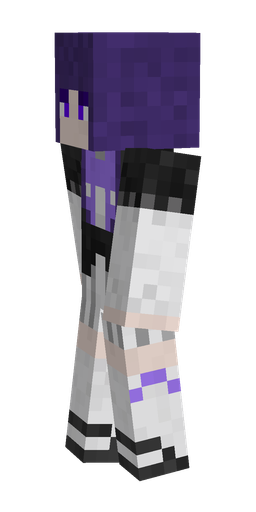 Black skin: body, left side render