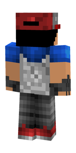 Black skin: body, back render