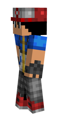 Black skin: body, left side render