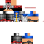 Black skin: raw texture render