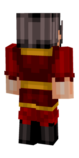 Black skin: body, back render
