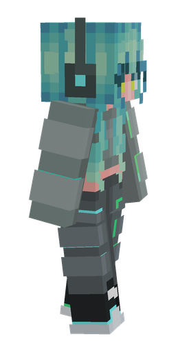 Blue skin: body, right side render