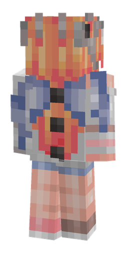 Orange skin: body, back render