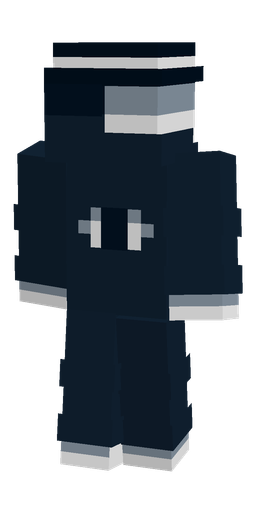 Blue skin: body, back render