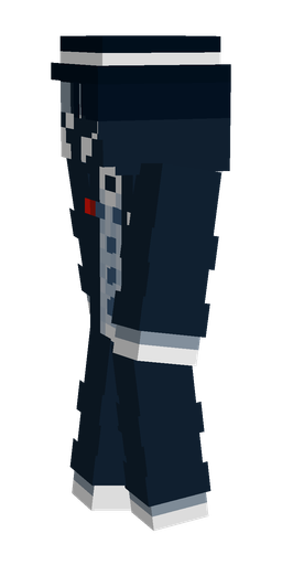 Blue skin: body, left side render