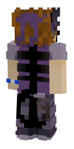 Black skin: body, back render
