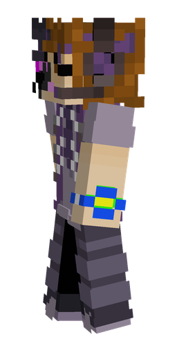 Black skin: body, left side render