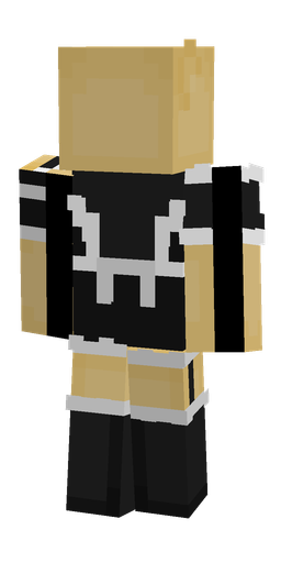Black skin: body, back render