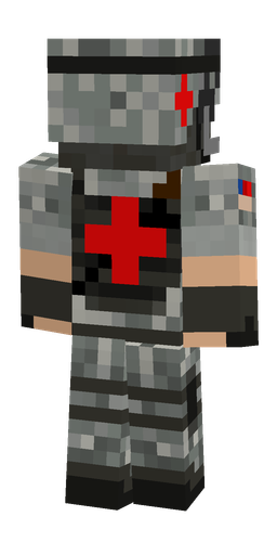 Black skin: body, back render