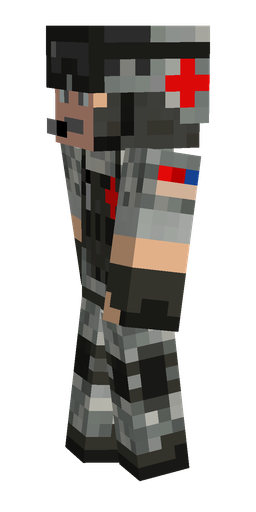 Black skin: body, left side render