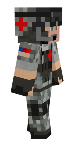 Black skin: body, right side render
