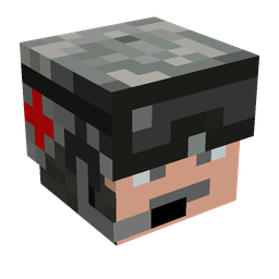 Black skin: head render