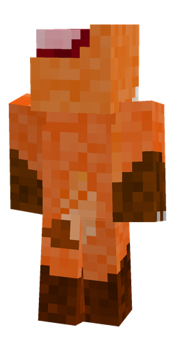 Brown skin: body, back render