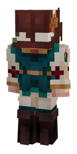 Black skin: body, back render