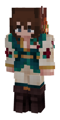 Black skin: body, front render