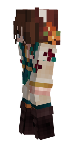 Black skin: body, left side render