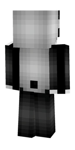 Black skin: body, back render
