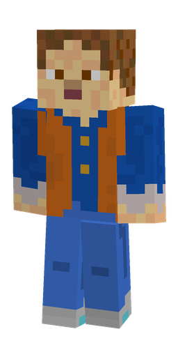 Blue skin: body, front render
