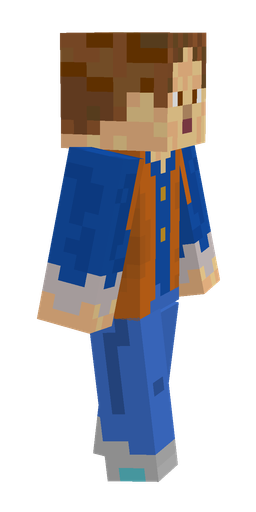 Blue skin: body, right side render