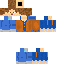 Blue skin: raw texture render
