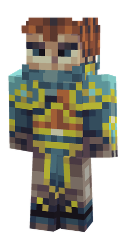 Blue skin: body, front render