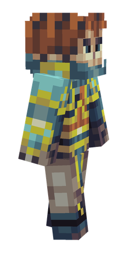 Blue skin: body, right side render