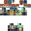 Blue skin: raw texture render