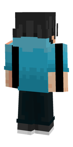 Black skin: body, back render