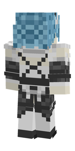 Black skin: body, back render