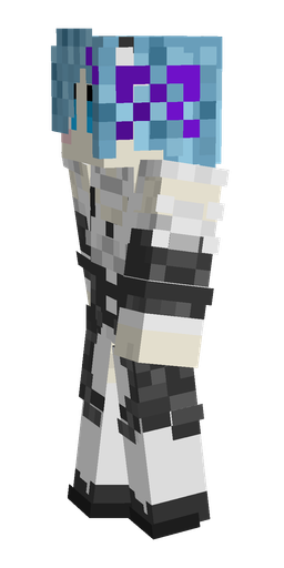 Black skin: body, left side render