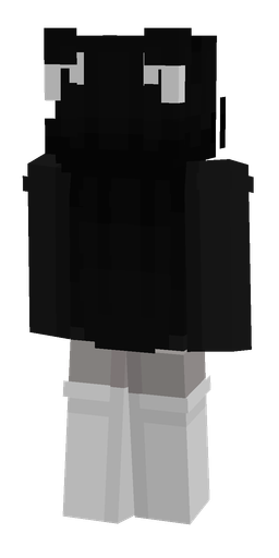 Black skin: body, back render