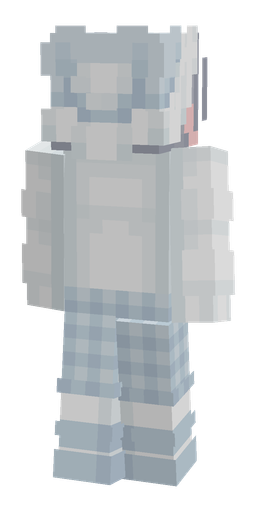 Blue skin: body, back render
