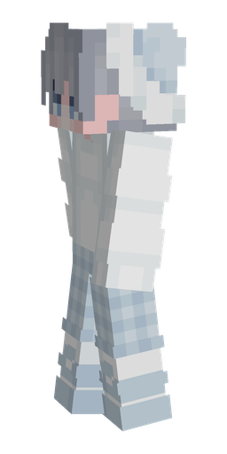 Blue skin: body, left side render