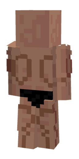 Brown skin: body, back render