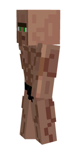 Brown skin: body, left side render