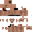 Brown skin: raw texture render