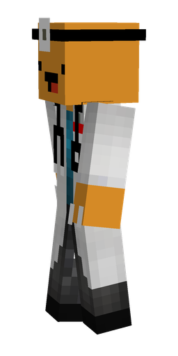 Black skin: body, left side render
