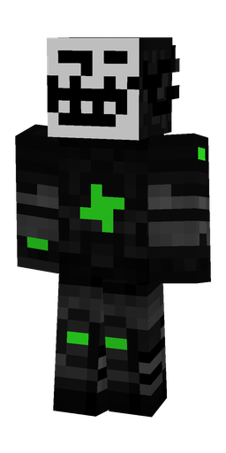 Black skin: body, front render