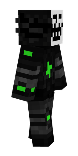 Black skin: body, right side render
