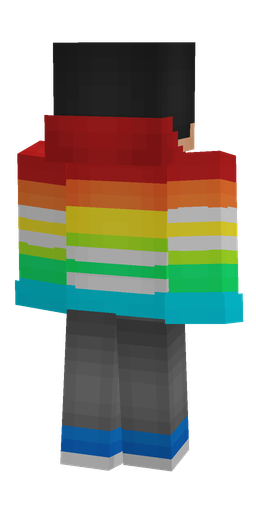 Black skin: body, back render