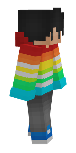 Black skin: body, right side render